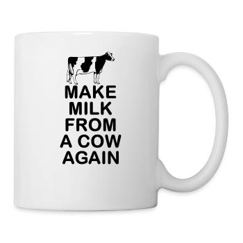 Refaire du lait d’une vache - Mug blanc - blanc - Droite