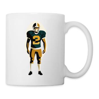American Football Player - Mug - white - Right