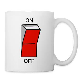 on off - Tasse - Weiß - Rechts