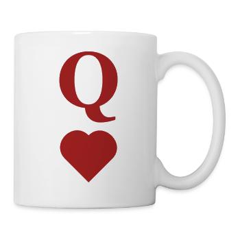 "Queen of Hearts" Chest - Mug - white - Right