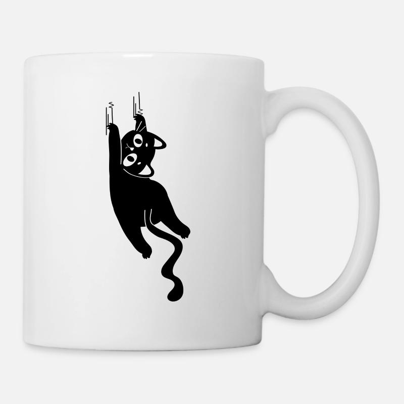 Chat qui gratte - Mug blanc - blanc