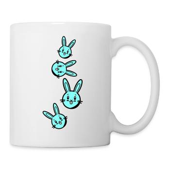 Ostern Symbol Hase - Tasse - Weiß - Rechts