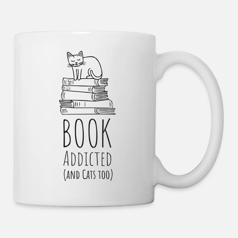 Book addicted - Tasse - Weiß