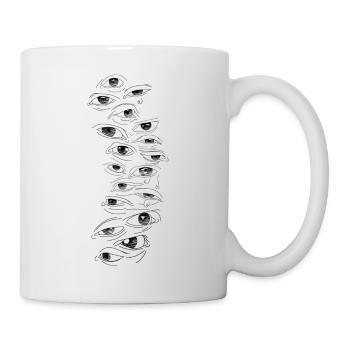 Yeux - Mug blanc - blanc - Droite