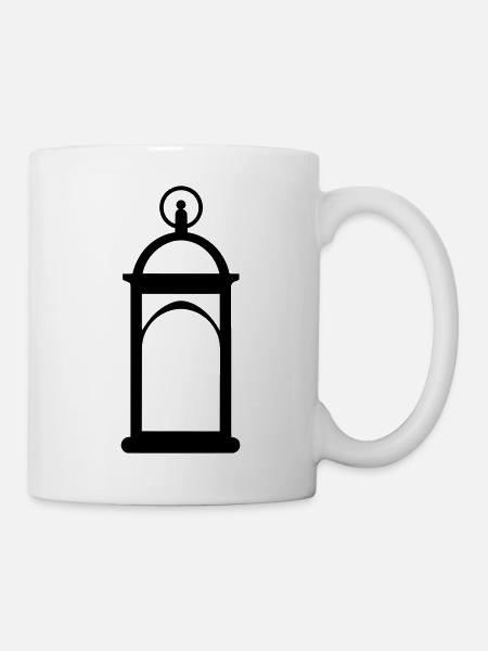 Laterne - Tasse - Weiß