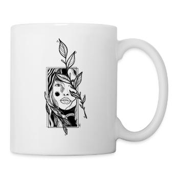 Leaflady - Tasse - Weiß - Rechts