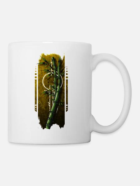 Zen : Bambus-Genuss - Tasse - Weiß