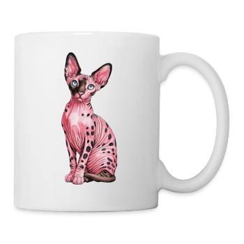 Chat Sphynx pour les amoureux des chats - Mug blanc - blanc - Droite