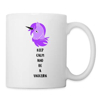 unicorn keep calm - Tasse - Weiß - Rechts
