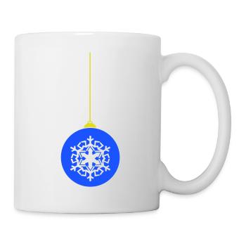 Décoration boule de Noël - Mug blanc - blanc - Droite