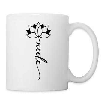Neele Name Blumenschrift - Tasse - Weiß - Rechts