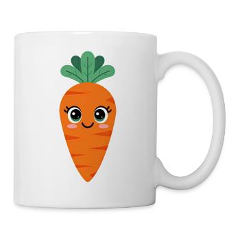 Carotte sucrée - Carotte Kawaii - Mug blanc - blanc - Droite