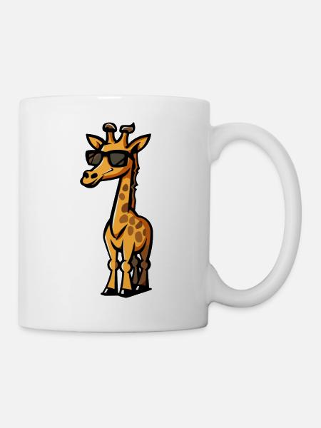 Giraffe Tier - Tasse - Weiß