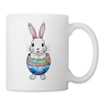 Lapin de Pâques Aquarelle de Pâques - Mug blanc - blanc - Droite