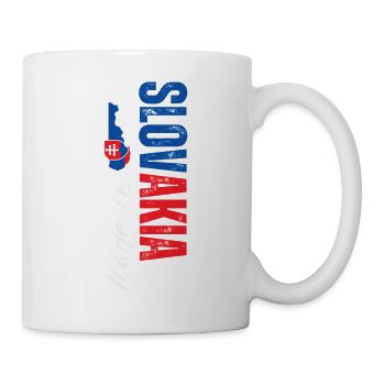 Made in Slovakia, vertical design - Mug - white - Right