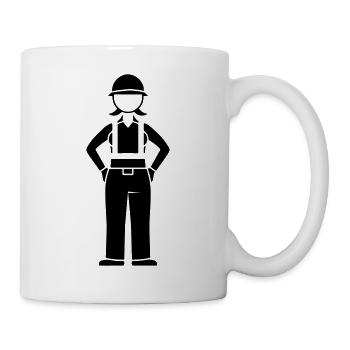 Construction Worker Construction House Construction - Mug - white - Right