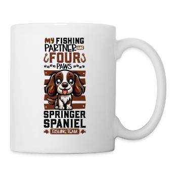 Pêche et épagneul springer anglais - Mug blanc - blanc - Droite