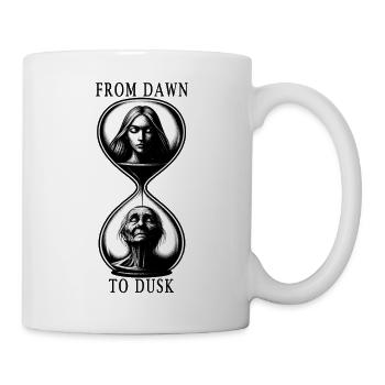 De l’aube au crépuscule - Mug blanc - blanc - Droite