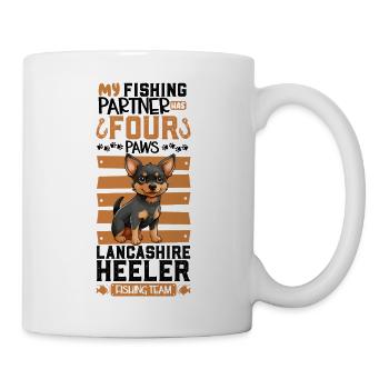 Angeln und Lancashire Heeler - Tasse - Weiß - Rechts
