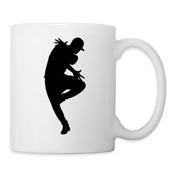 B-Boy Silhouette – Breakdance Flow - Tasse - Weiß - Rechts