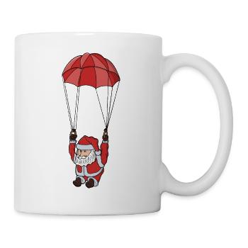 Parachuting Santa - Mug - white - Right