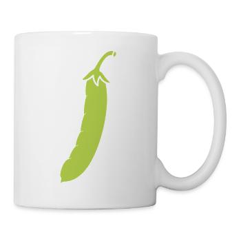 Französische Bohne - Tasse - Weiß - Rechts