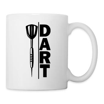 Fléchettes, fléchettes, FLÈCHE DE DASH - Mug blanc - blanc - Droite