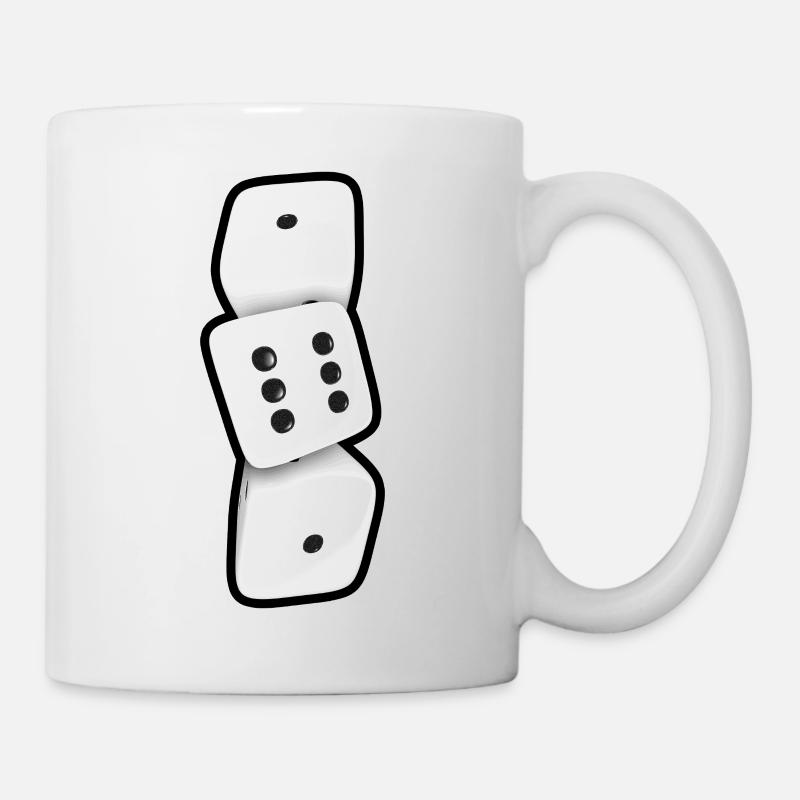 161 Würfel  - Tasse - Weiß