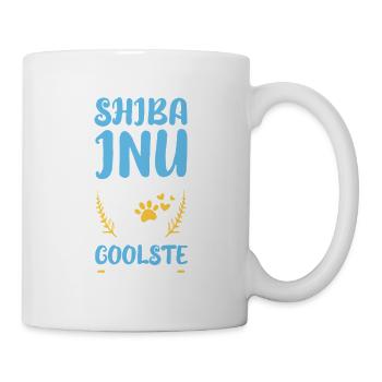 Mein Shiba Inu Herzpfote Design - Tasse - Weiß - Rechts