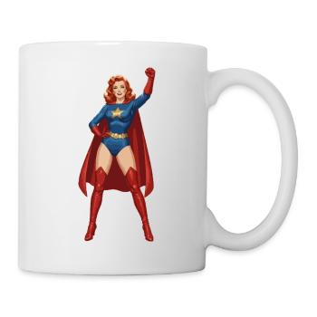 Superfrau - Tasse - Weiß - Rechts