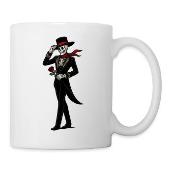Skeleton Mariachi Rose - Mug - white - Right