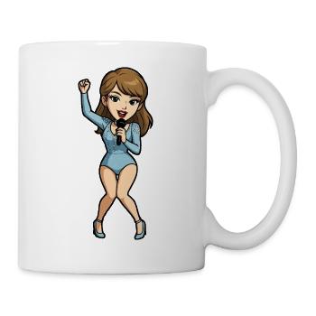 Dessin animé Chante-Danseur - Mug blanc - blanc - Droite