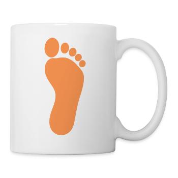 Foot Feet Foot Care Podiatry - Mug - white - Right