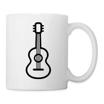 Gitarre - Tasse - Weiß - Rechts