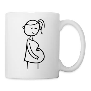Schwangere - Tasse - Weiß - Rechts