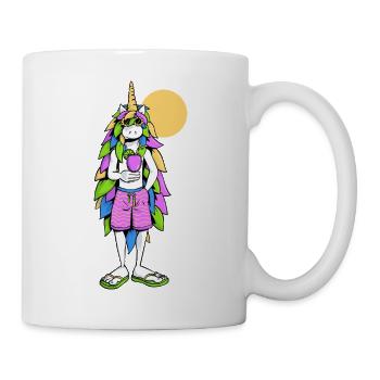 Unicorn, summer and cocktail - Mug - white - Right