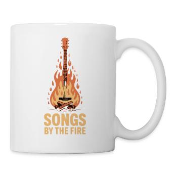 Guitare - Chansons près du feu Musique du feu de camp - Mug blanc - blanc - Droite