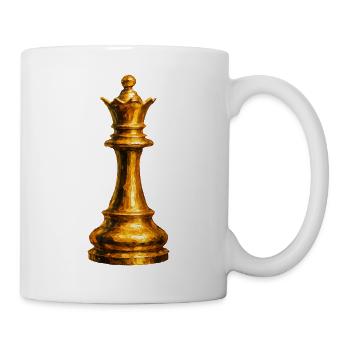 La Dame d'Or : Puissance Absolue Échecs - Mug blanc - blanc - Droite