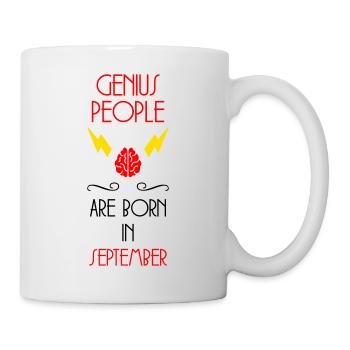 Les Génies sont nés en Septembre Humour - Mug blanc - blanc - Droite