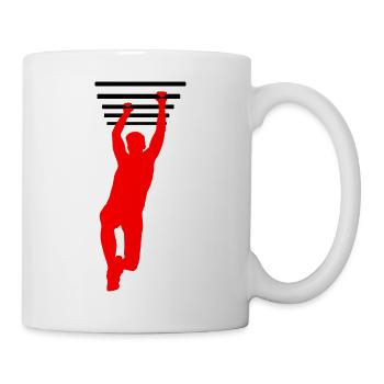 OCR-Griff – Hängestangen-Design - Tasse - Weiß - Rechts