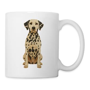 Dalmatian Patch Art Tee - Mug - white - Right