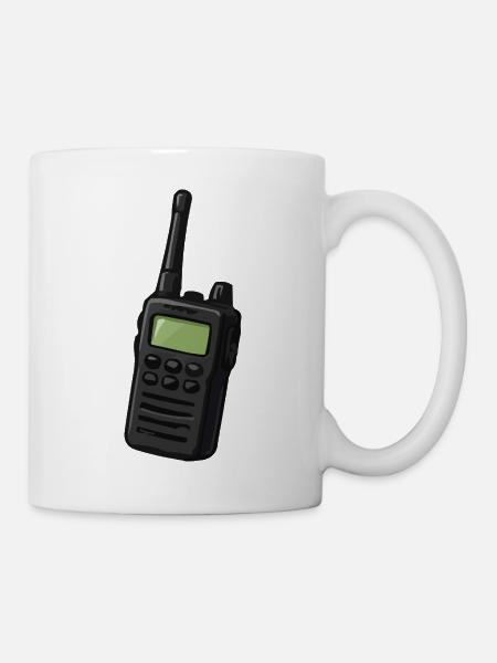 Retro Funkgerät Motiv - Tasse - Weiß