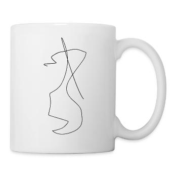 Chaotic Line Art 2 - Mug - white - Right
