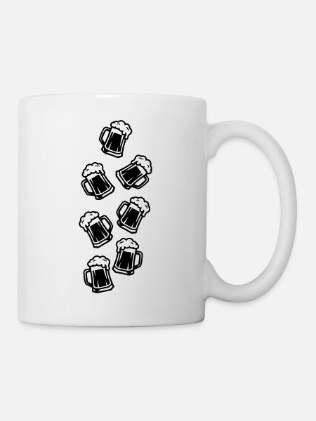 Bier Bierglas Bierkrug - Tasse - Weiß