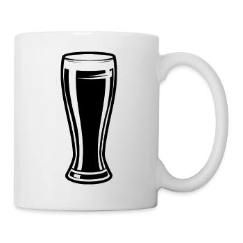 Tall Beer Glass - Tasse - Weiß - Rechts