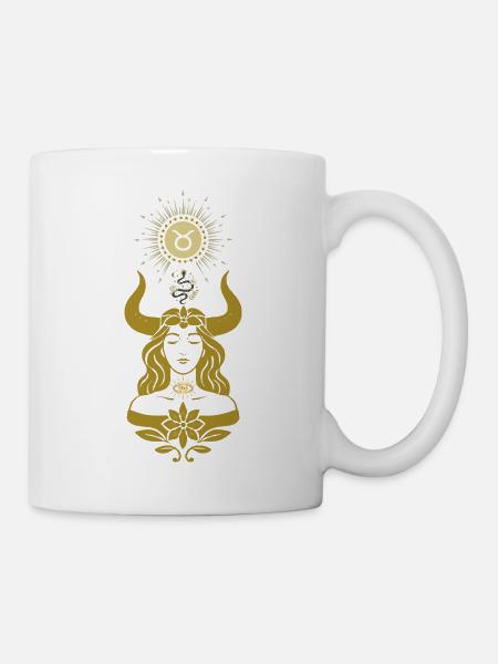 Taureau Femme – Cadeau Astrologie - Mug blanc - blanc