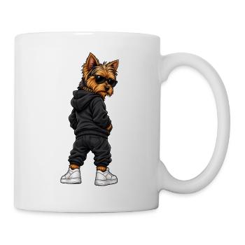 Gangster Australian Terrier Streetwear - Tasse - Weiß - Rechts