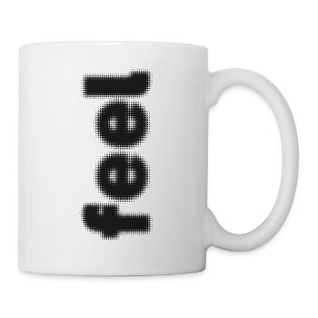 Winter Schneemann Silhouette - Tasse - Weiß - Rechts