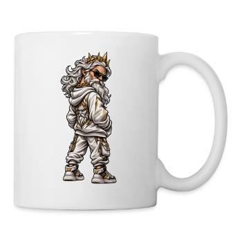 Gangster Zeus im coolen Streetwear Look - Tasse - Weiß - Rechts