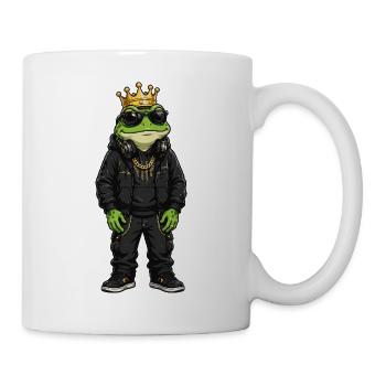 Froschkönig Streetwear-Krone - Tasse - Weiß - Rechts